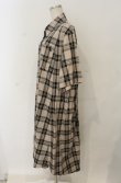 画像2: ヴィヴィアンウエストウッド 中古 / ウエストマークチェックワンピース 2 ベージュ×ブラック  O-26-01-25-035-op-IG-OS (2)