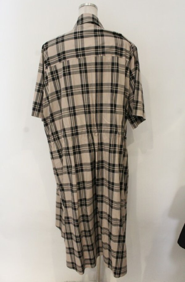画像3: ヴィヴィアンウエストウッド 中古 / ウエストマークチェックワンピース 2 ベージュ×ブラック  O-26-01-25-035-op-IG-OS (3)