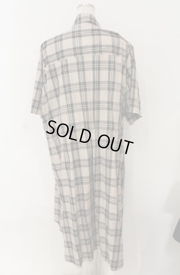 画像3: ヴィヴィアンウエストウッド 中古 / ウエストマークチェックワンピース 2 ベージュ×ブラック  O-26-01-25-035-op-IG-OS (3)