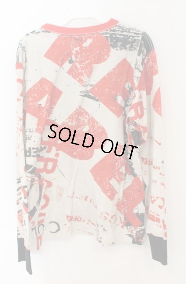 画像2: ヴィヴィアンウエストウッド 中古 / ラビッシュ柄カットソー 02 ベージュｘレッド  O-26-01-25-037-to-YM-ZH (2)