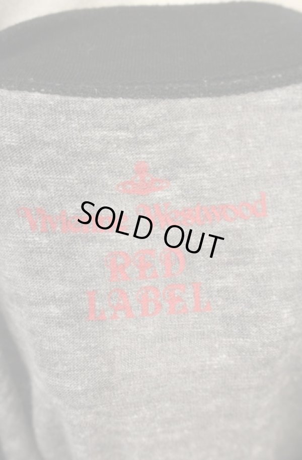 画像4: ヴィヴィアンウエストウッド 中古 / ラグランカットワンピース 1 ブラックｘグレー  O-26-01-25-038-to-YM-OS (4)