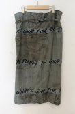 画像2: ヴィヴィアンウエストウッド 中古 / Chinese Drawing ラップスカート 40 グレー  O-26-01-25-039-sk-YM-OS (2)