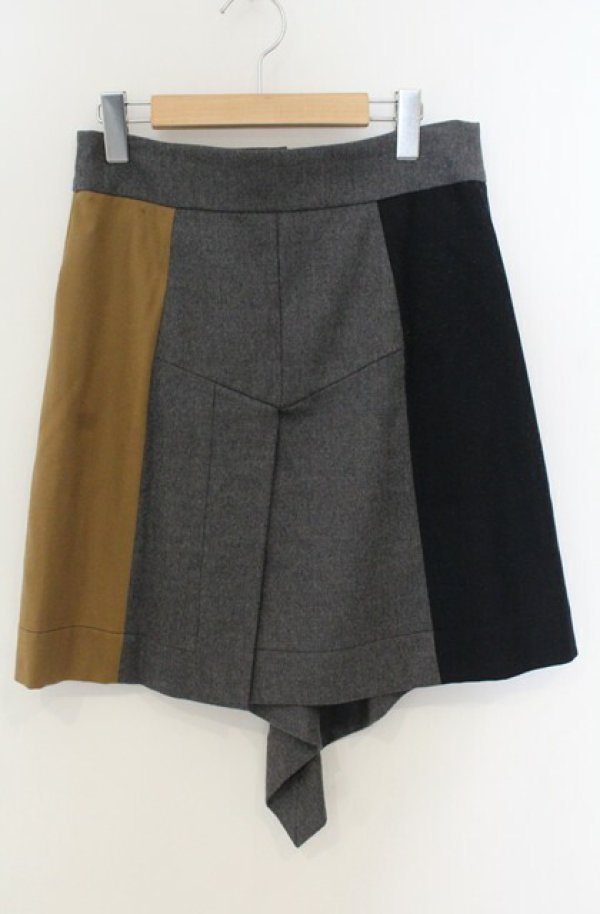 画像3: ヴィヴィアンウエストウッド 中古 / パッチワークウールスカート 3 マルチ  O-26-01-25-041-sk-YM-OS (3)