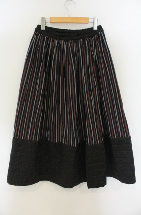 画像3: ヴィヴィアンウエストウッド 中古 / ブロッキングストライプスカート 00 ネイビー  O-26-01-25-043-sk-YM-OS (3)