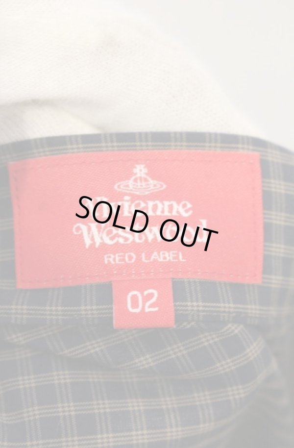 画像3: ヴィヴィアンウエストウッド 中古 / マイクロチェックブロッキングレクタングルギャザースカート 02 グリーン系  O-26-01-25-046-sk-IG-OS (3)