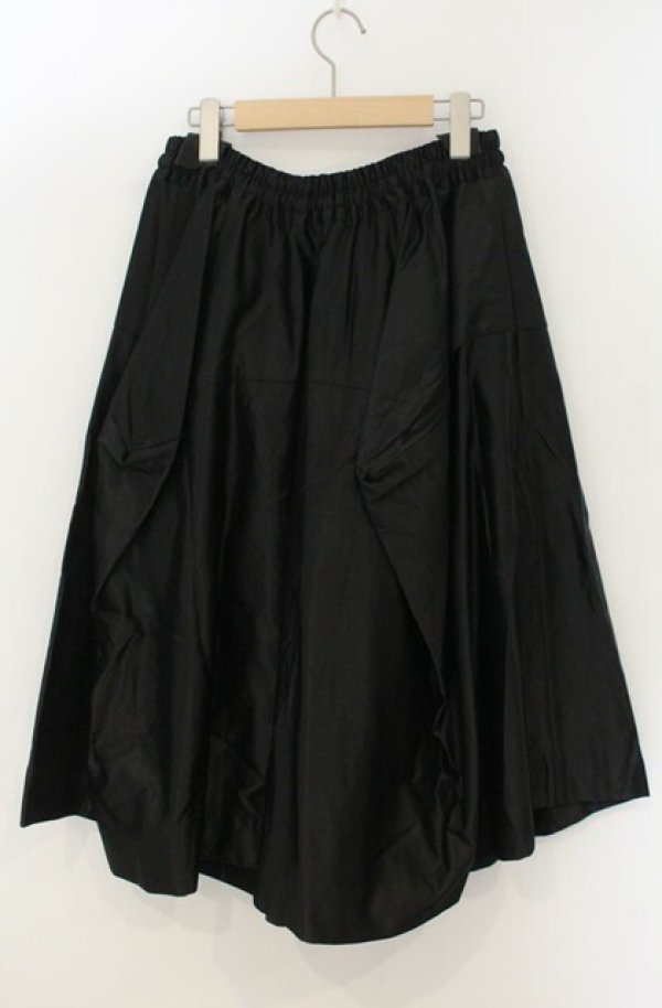 画像2: ヴィヴィアンウエストウッド 中古 / レーヨンコットンサテンレクタングルスカート 00 ブラック  O-26-01-25-047-sk-IG-OS (2)