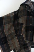 画像2: ヴィヴィアンウエストウッド 中古 / タータンケープコート 00 ネイビーｘグレー  O-26-01-25-005-co-YM-OS (2)