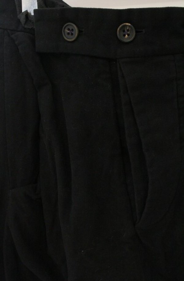 画像2: ANGLOMANIA 中古 / コットンスウェードパンツ 46 ブラック  O-26-01-25-052-pa-YM-OS (2)