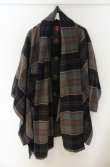 画像3: ヴィヴィアンウエストウッド 中古 / タータンケープコート 00 ネイビーｘグレー  O-26-01-25-005-co-YM-OS (3)