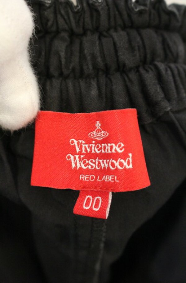 画像4: ヴィヴィアンウエストウッド 中古 / コットンツイルワイドパンツ 00 ブラック  O-26-01-25-054-pa-YM-OS (4)