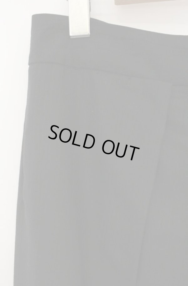 画像2: ヴィヴィアンウエストウッド 中古 / シャドーストライプタックプリーツワイドパンツ 3 ブラック  O-26-01-25-056-pa-YM-OS (2)