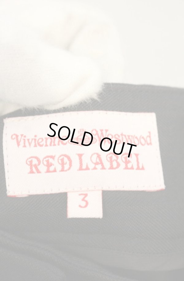 画像5: ヴィヴィアンウエストウッド 中古 / シャドーストライプタックプリーツワイドパンツ 3 ブラック  O-26-01-25-056-pa-YM-OS (5)