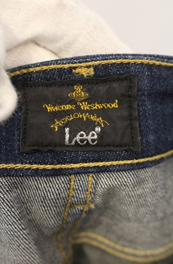 画像6: ヴィヴィアンウエストウッド Anglomania and Lee 中古 / MONROE JEANS デニムパンツ W25 インディゴ  O-26-01-25-059-pa-YM-OS (6)