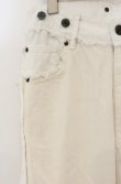 画像2: ヴィヴィアンウエストウッド 中古 / ローエッジデニムバナナトラウザーズパンツ 01 ホワイトｘアイボリー  O-26-01-25-060-pa-YM-OS (2)