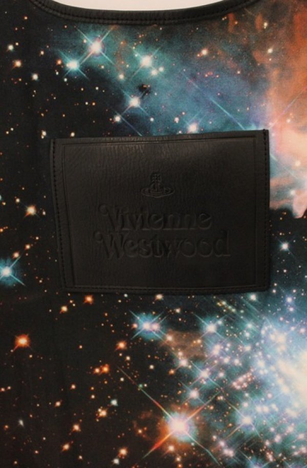 画像2: ヴィヴィアンウエストウッド 中古 / GALAXY リバーシブルトートバッグ  マルチｘサックス  O-26-01-25-062-ba-YM-OS (2)