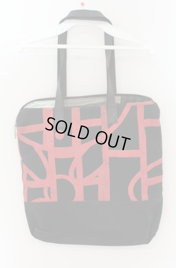 画像4: ヴィヴィアンウエストウッド 中古 / アフリカトートバッグ  ブラック×レッド  O-26-01-25-063-ba-IG-OS (4)