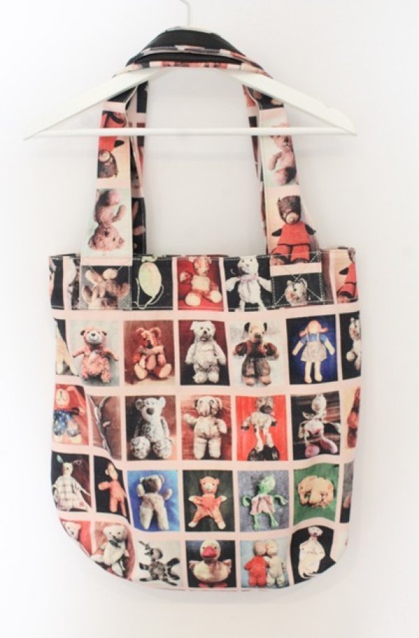 画像3: ヴィヴィアンウエストウッド 中古 / CANVAS TEDDIES-CHARLOTTE SHOPPER（キャンバステディーズシャーロットショッパーバッグ）  ピンク×マルチ  O-26-01-25-064-ba-IG-OS (3)