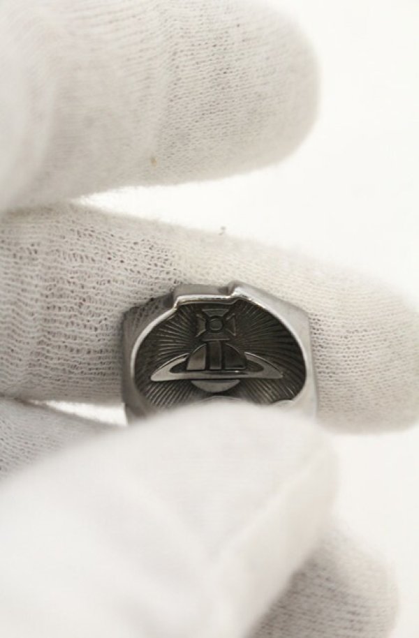 画像4: ヴィヴィアンウエストウッド 中古 / MARVIN CARD リング M（14号） ガンメタ  O-26-01-25-071-rg-YM-OS (4)