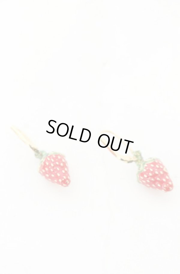 画像2: ヴィヴィアンウエストウッド 中古 / LEONELAドロップピアス  レッドｘゴールド  O-26-01-25-073-ac-YM-OS (2)