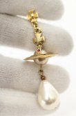 画像2: ヴィヴィアンウエストウッド 中古 / Tiny Orb Pearl pierce（タイニーオーブパールピアス）  ゴールドｘパール  O-26-01-25-074-er-YM-OS (2)