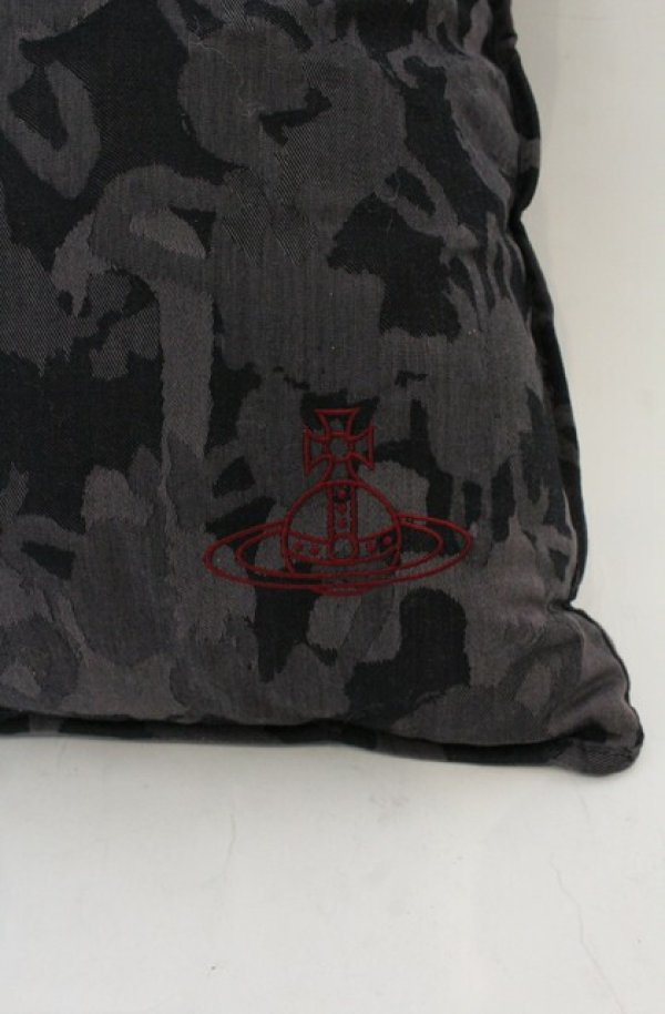 画像2: ヴィヴィアンウエストウッド 中古 / クッションカバー＆クッション  ブラック  O-26-01-25-079-gd-YM-OS (2)