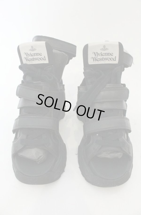 画像2: ヴィヴィアンウエストウッド 中古 / ROMPER SANDAL ロンパーサンダル 38 ブラック  O-26-01-25-080-to-IG-ZH (2)