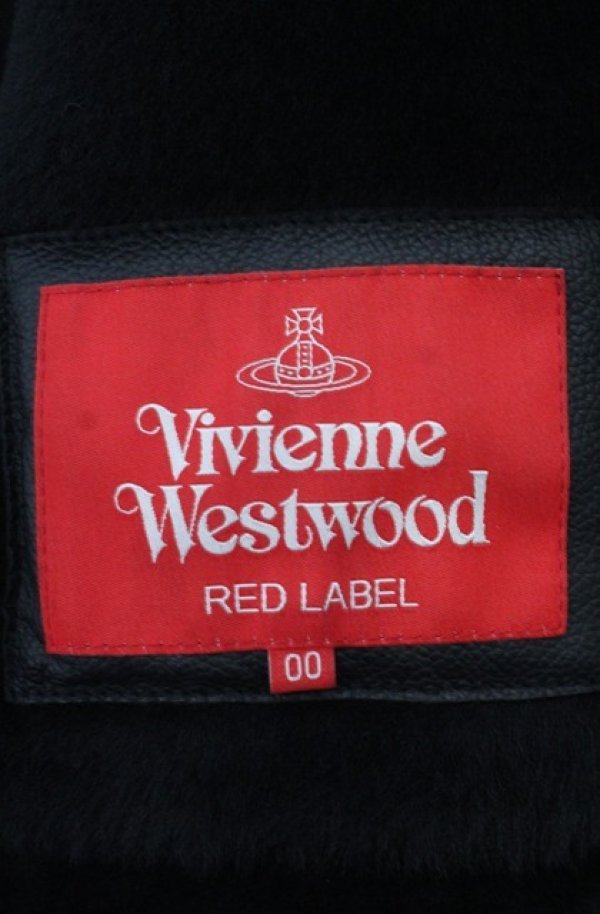 画像7: ヴィヴィアンウエストウッド 中古 / メリノムートンフライトジャケット 00 ブラック  O-26-01-25-007-co-YM-ZH (7)