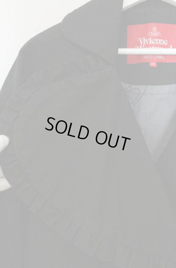 画像2: ヴィヴィアンウエストウッド 中古 / 高密度コンパクトギャザーコート 00 ブラック  O-26-01-25-010-co-YM-OS (2)