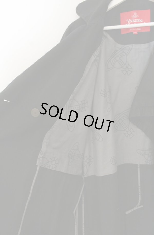 画像5: ヴィヴィアンウエストウッド 中古 / 高密度コンパクトギャザーコート 00 ブラック  O-26-01-25-010-co-YM-OS (5)