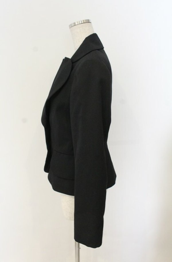 画像3: ヴィヴィアンウエストウッド 中古 / ウールギャバ ラブジャケット 02 ブラック  O-26-01-25-011-jc-YM-OS (3)