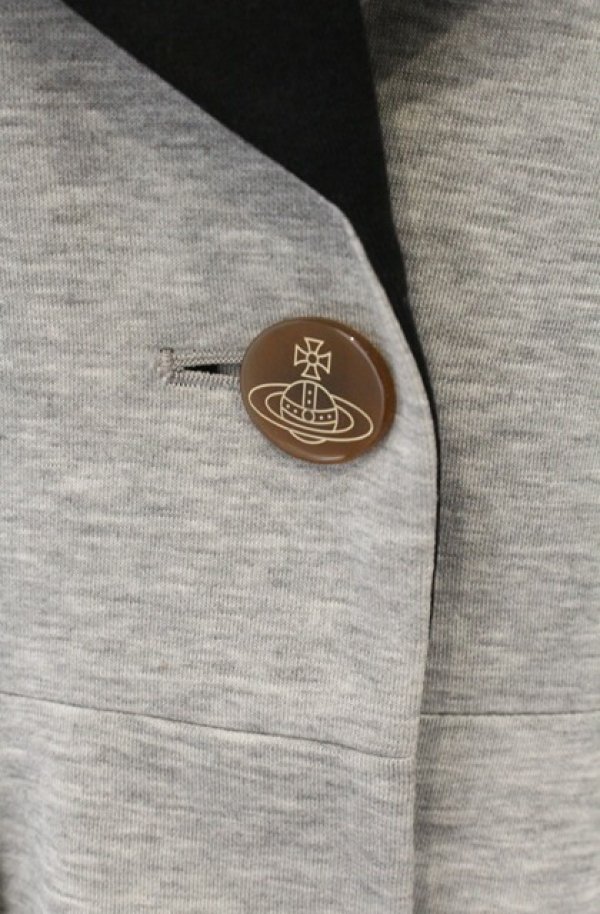 画像2: ヴィヴィアンウエストウッド 中古 / スウェットラブジャケット 3 グレー  O-26-01-25-013-jc-YM-OS (2)