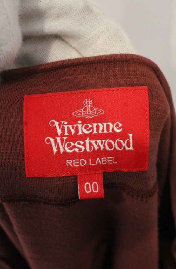 画像6: ヴィヴィアンウエストウッド 中古 / レイヤーニットワンピース 00 レンガ  O-26-01-25-017-op-YM-OS (6)