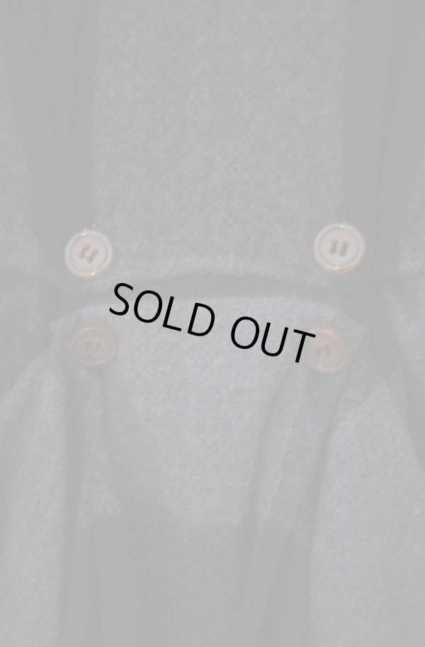 画像4: ヴィヴィアンウエストウッド MAN 中古 / ウールチェックロングシャツ 48 ブラックｘグレー  O-26-02-15-002-bl-YM-OS (4)