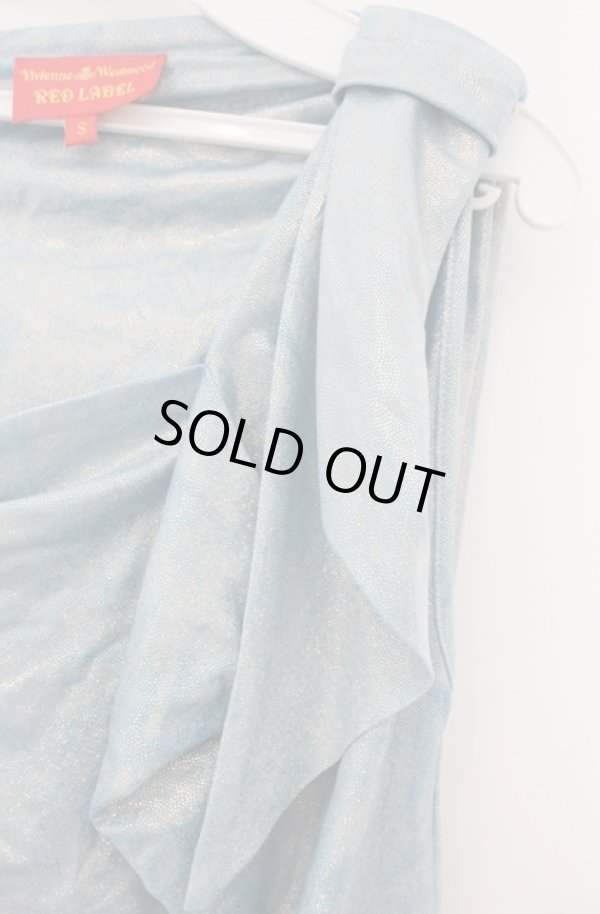 画像2: ヴィヴィアンウエストウッド 中古 / グリッターベスト S ブルー  O-26-02-15-021-to-YM-OS (2)