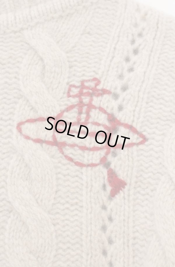 画像2: ヴィヴィアンウエストウッド 中古 / ローゲージアイレットケーブルクロップドトップ 00 アイボリー  O-26-02-15-024-to-IG-OS (2)