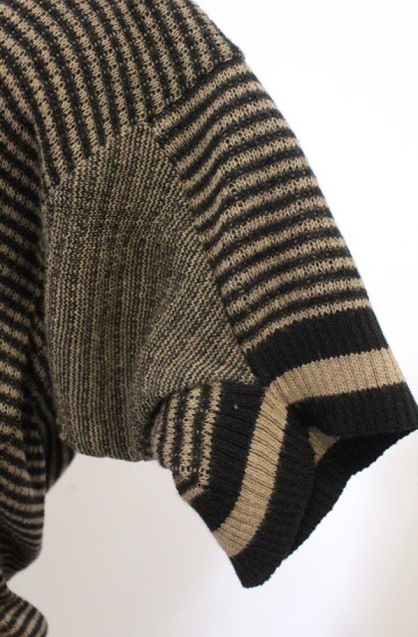 画像3: ヴィヴィアンウエストウッド 中古 / クロックボーダーニットワンピース 2 ブラック×ベージュ  O-26-02-15-029-op-IG-OS (3)