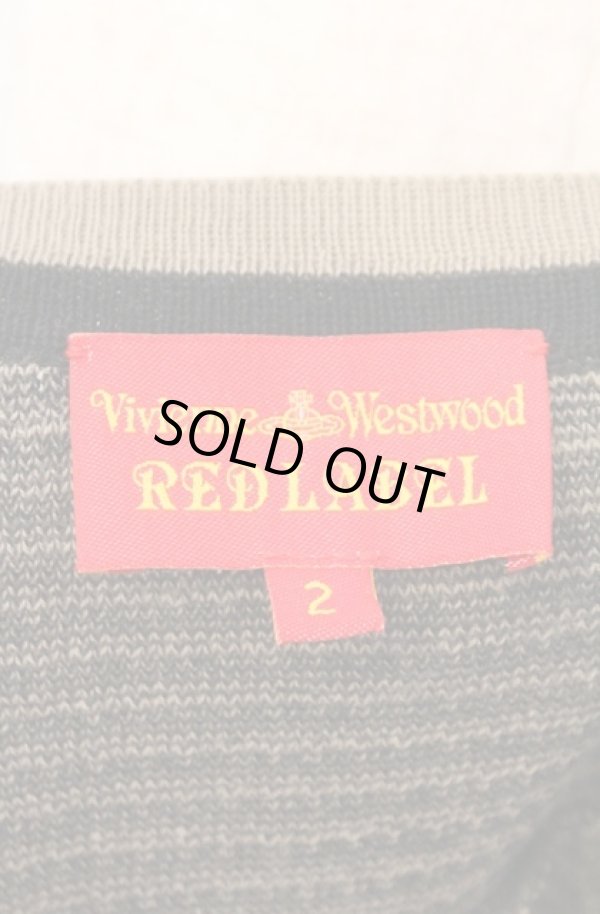 画像5: ヴィヴィアンウエストウッド 中古 / クロックボーダーニットワンピース 2 ブラック×ベージュ  O-26-02-15-029-op-IG-OS (5)