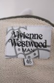画像5: ヴィヴィアンウエストウッド MAN 中古 / マニュフェストプリントロングカーディガン 46 ベージュ  O-26-02-15-003-jc-YM-OS (5)