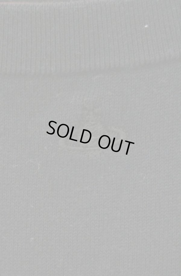 画像2: ヴィヴィアンウエストウッド 中古 / 単色オーブ刺繍テレコ切リ替エワンピース 2 ブラック  O-26-02-15-033-op-IG-OS (2)