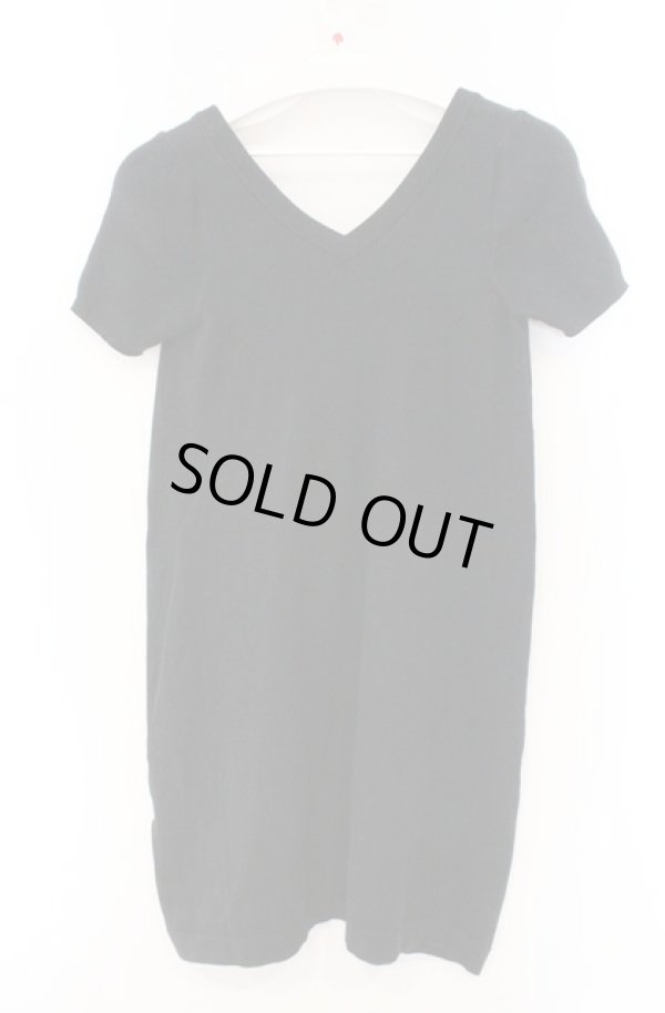 画像4: ヴィヴィアンウエストウッド 中古 / 単色オーブ刺繍テレコ切リ替エワンピース 2 ブラック  O-26-02-15-033-op-IG-OS (4)