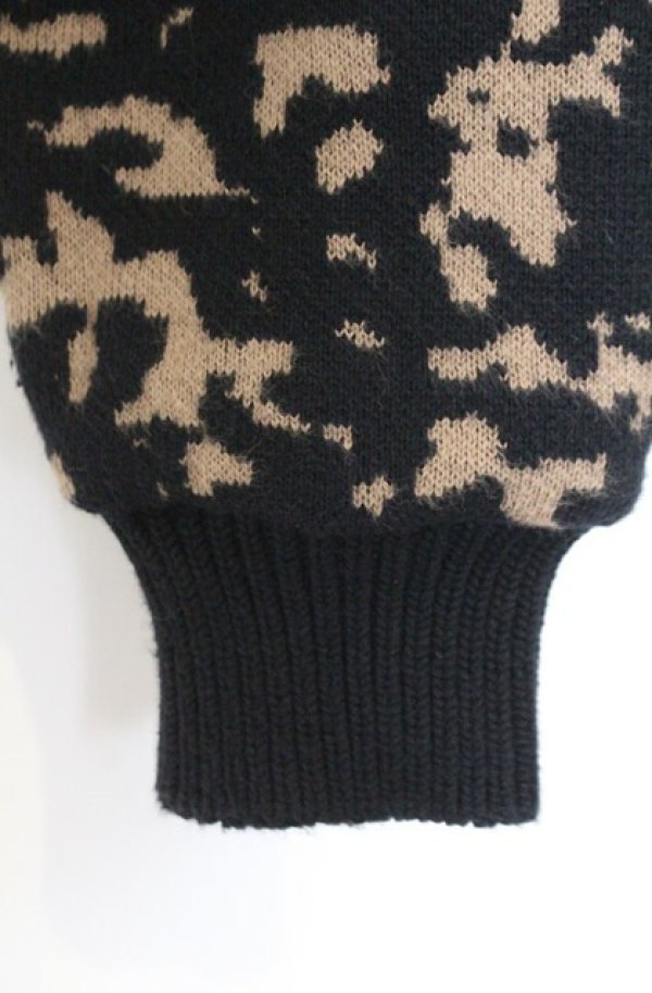 画像3: ANGLOMANIA 中古 / モザイク柄カーディガン 36 ブラックｘブラウン  O-26-02-15-034-to-IG-OS (3)