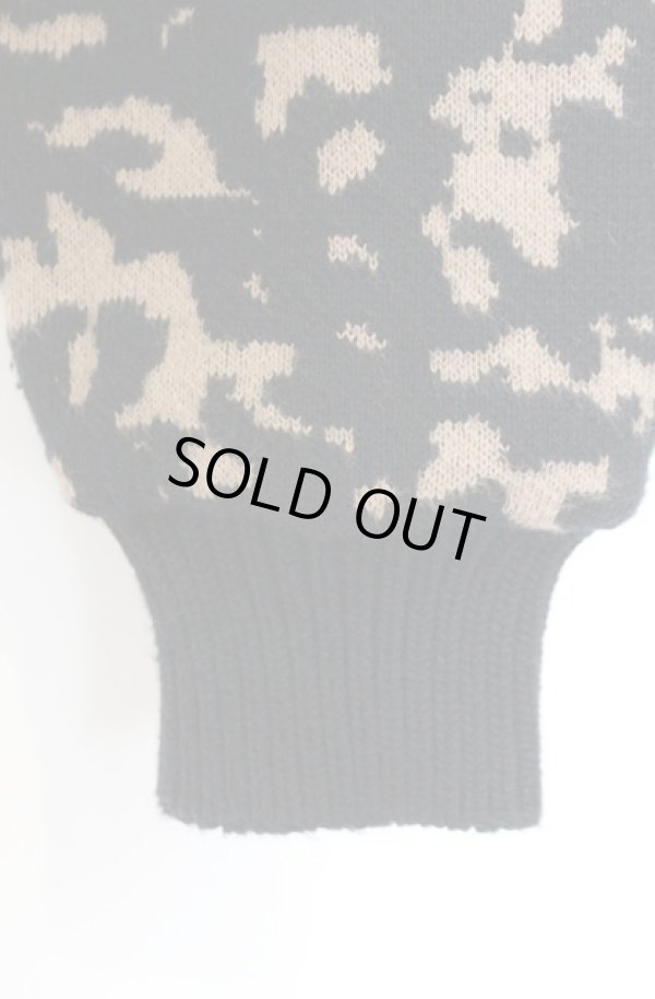 画像3: ANGLOMANIA 中古 / モザイク柄カーディガン 36 ブラックｘブラウン  O-26-02-15-034-to-IG-OS (3)