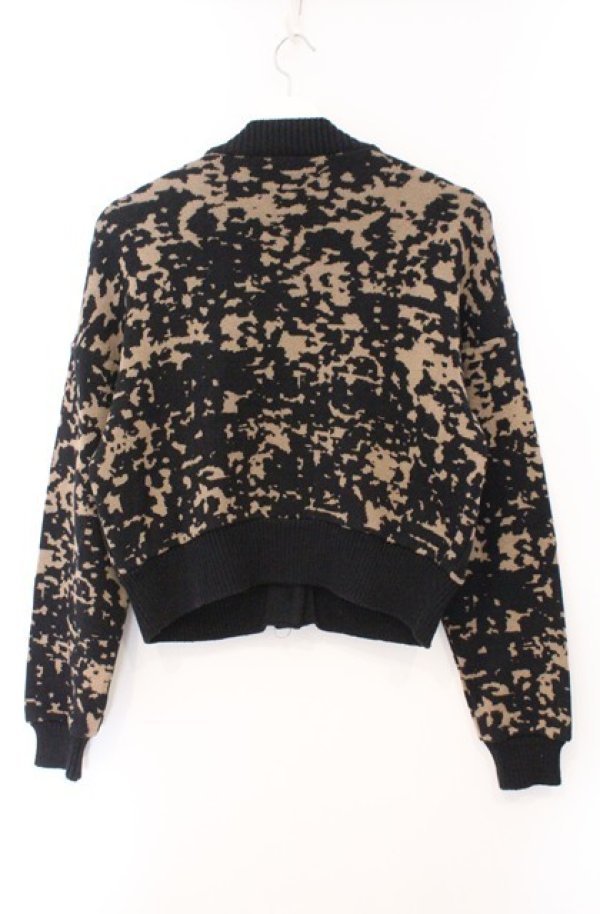 画像4: ANGLOMANIA 中古 / モザイク柄カーディガン 36 ブラックｘブラウン  O-26-02-15-034-to-IG-OS (4)