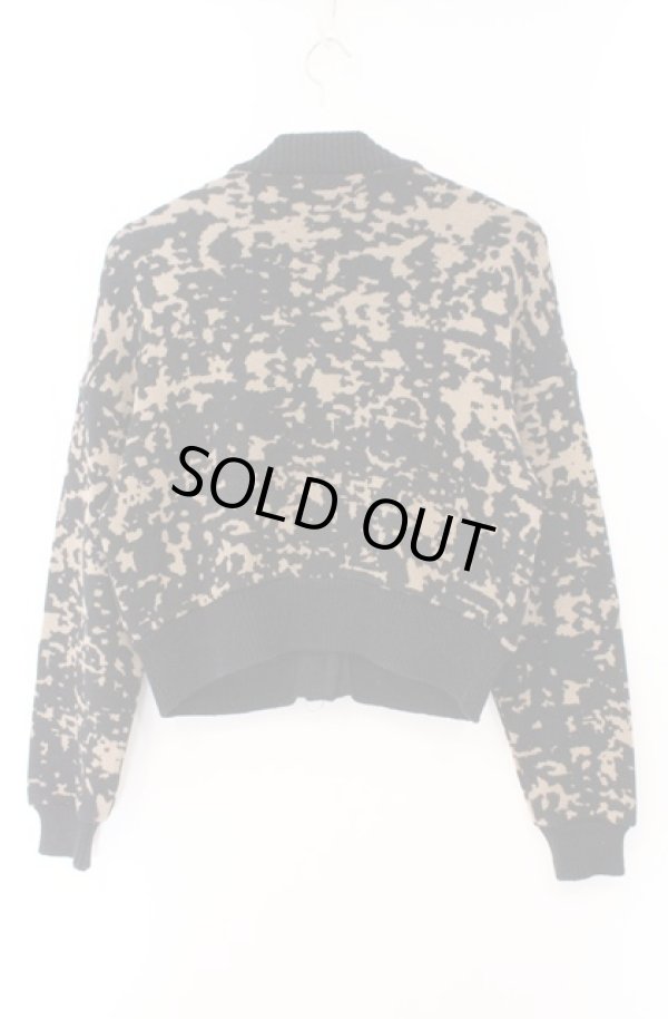 画像4: ANGLOMANIA 中古 / モザイク柄カーディガン 36 ブラックｘブラウン  O-26-02-15-034-to-IG-OS (4)