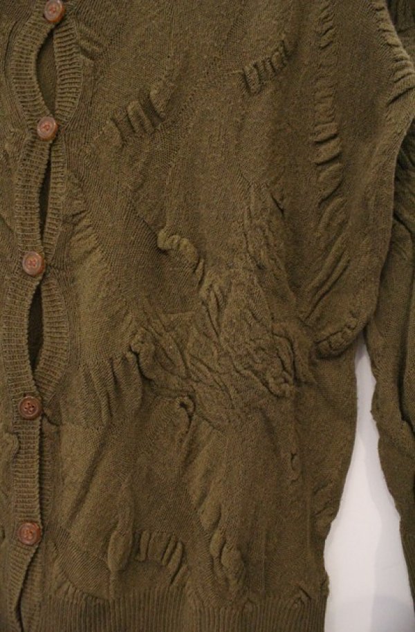 画像3: ヴィヴィアンウエストウッド 中古 / オーブロープカーディガン 2 カーキグリーン  O-26-02-15-035-to-IG-OS (3)