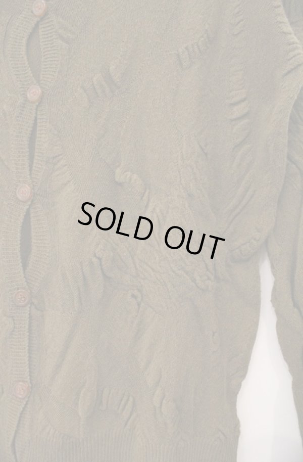 画像3: ヴィヴィアンウエストウッド 中古 / オーブロープカーディガン 2 カーキグリーン  O-26-02-15-035-to-IG-ZH (3)