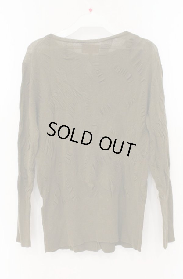 画像4: ヴィヴィアンウエストウッド 中古 / オーブロープカーディガン 2 カーキグリーン  O-26-02-15-035-to-IG-ZH (4)