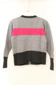 画像4: ANGLOMANIA 中古 / カットラスオーブ刺繍ラインカーディガン  グレー  O-26-02-15-037-to-IG-OS (4)