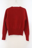 画像4: ヴィヴィアンウエストウッド 中古 / 単色オーブラウンドネックカーディガン 2 レッド  O-26-02-15-039-to-YM-OS (4)