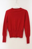 画像4: ヴィヴィアンウエストウッド 中古 / 単色オーブラウンドネックカーディガン 1 レッド  O-26-02-15-040-to-YM-OS (4)